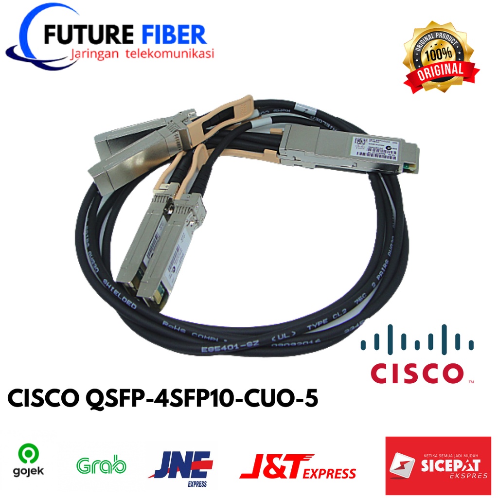 CISCO QSFP-4SFP10-CU0-5 QSFP Optic Cable