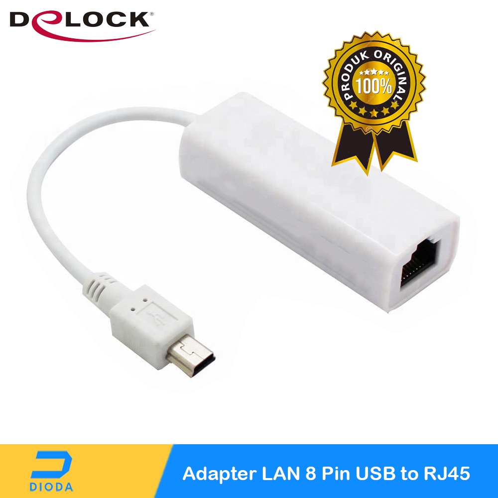 DeLOCK 8 Pin USB to RJ45 LAN Cable Adapter