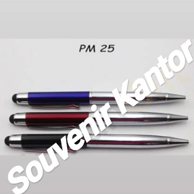 

Pen Metal PM 25 Pulpen Stainless Bisa Custom Logo/Nama