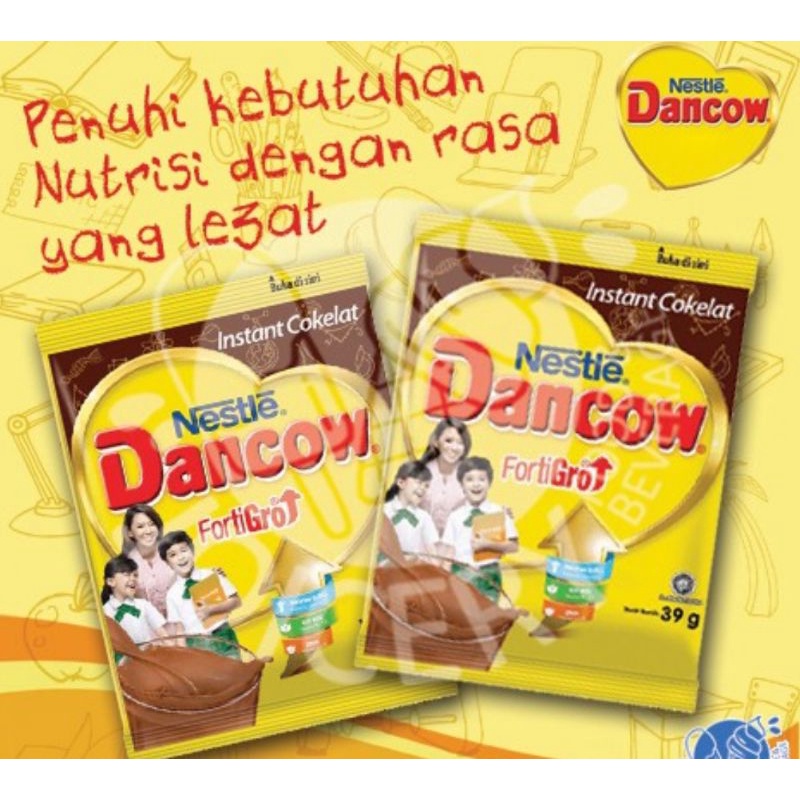 

susu dancow saset coklat