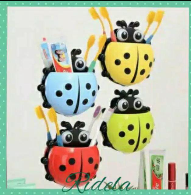 [rc45] - Tempat Odol Kumbang Tempat Odol Lady Bug Tempel Dinding Tempat Pensil / Ridela Sumbar