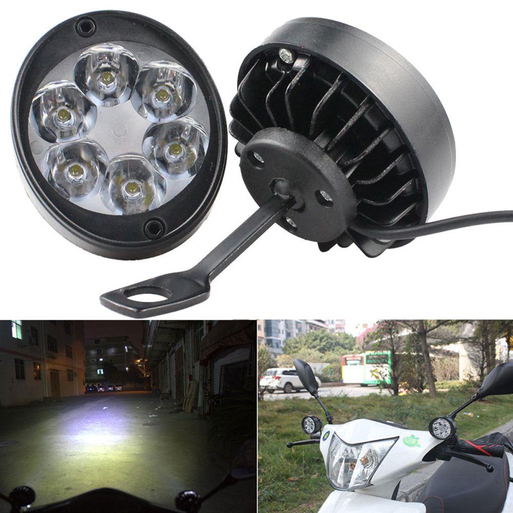 Lanfy Scooters Lampu Sorot Portable Anti Air Motor Fog Lamp Head Lamp Lampu Sorot LED Headlamp Mancing Mirror Lights Fog Light