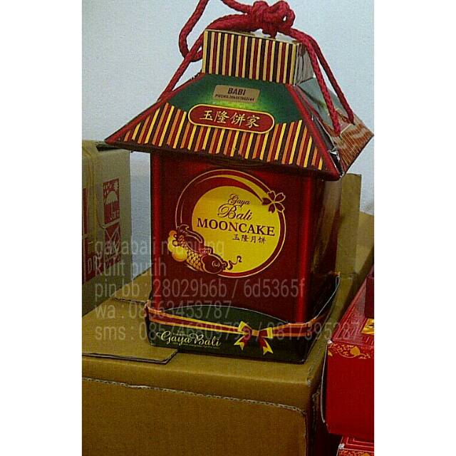 

Gayabali mooncake box rumah tumpuk isi 5susun