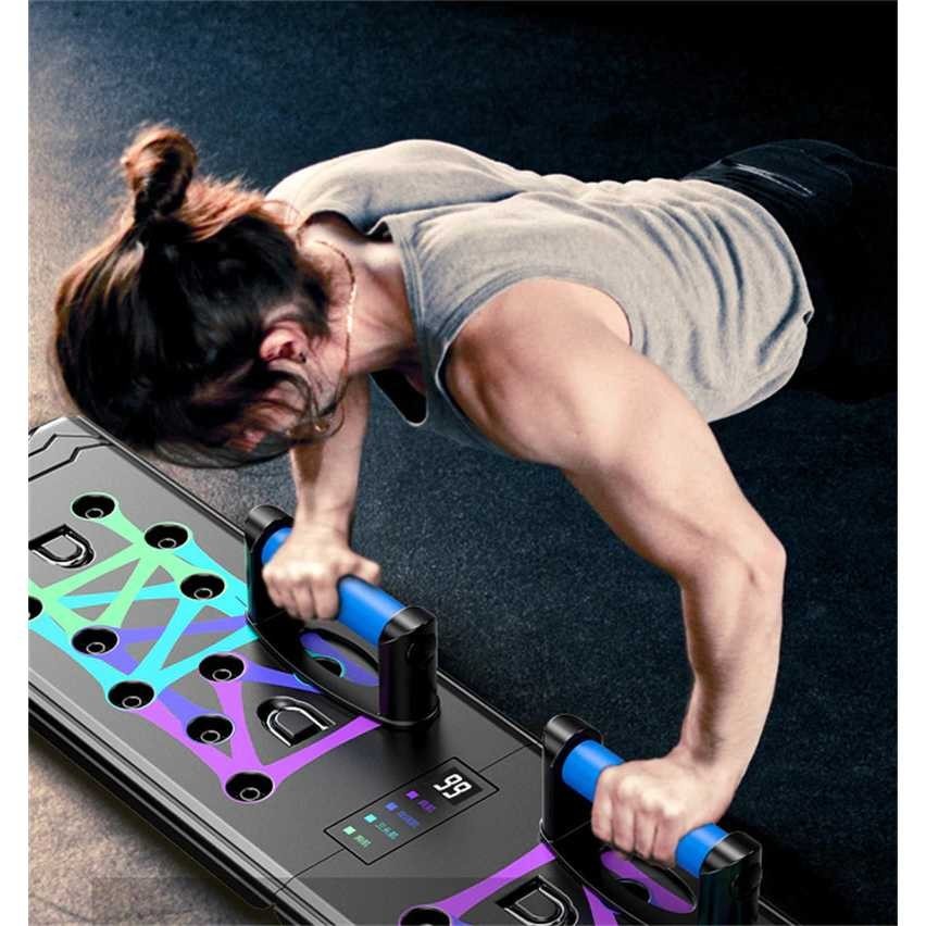 Lotank Push-up Training Board Counter Display with Pull Ropes