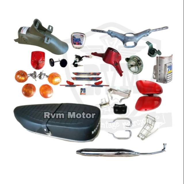 Paket hemat body c70 minti pitung paket body c70 paket batok stang c70 sepaket spakbor belakang c70