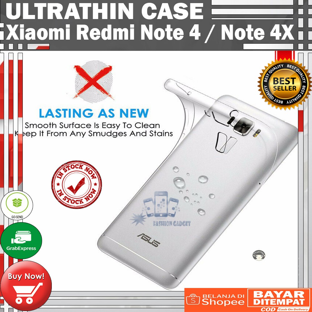Ultrathin Xiaomi Redmi Note 4 / Note 4X Ultra Thin / Silikon / Case Transparant / Casing Xiaomi