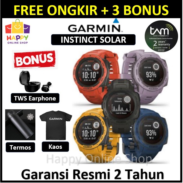 GARMIN Instinct 2 Instinct 2s Solar Surf Smartwatch Garansi Resmi 2 tahun