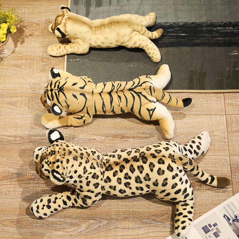 Lanfy Mainan Mewah39 /48/58cm Ornamen Hias Anak Singa|Leopard Home Decor|Boneka Mainan Anak Leopard Boneka Mainan