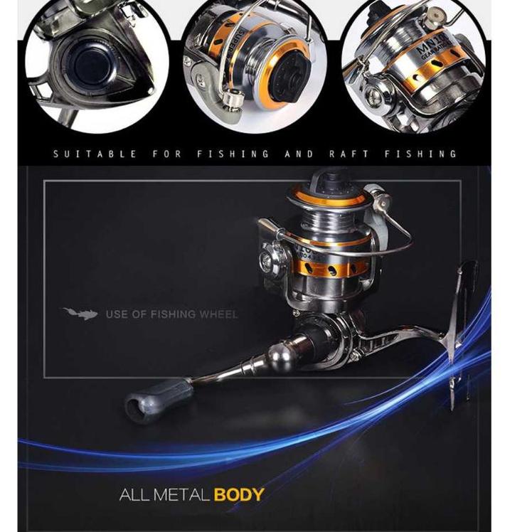 Terbaru.. Reel Pancing Mini Rill Mini Reel Pancing Murah Reel Pancing Mini Spinning 4.3:1 Gear Ratio
