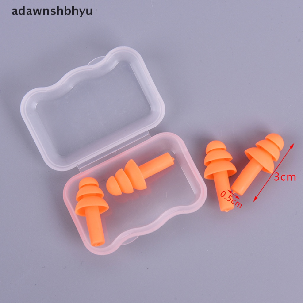 Adawnshbhyu 2pasang Ear Plugs Pencegah Kebisingan Tidur Penyumbat Telinga Travel Sleeping Noise Reduction