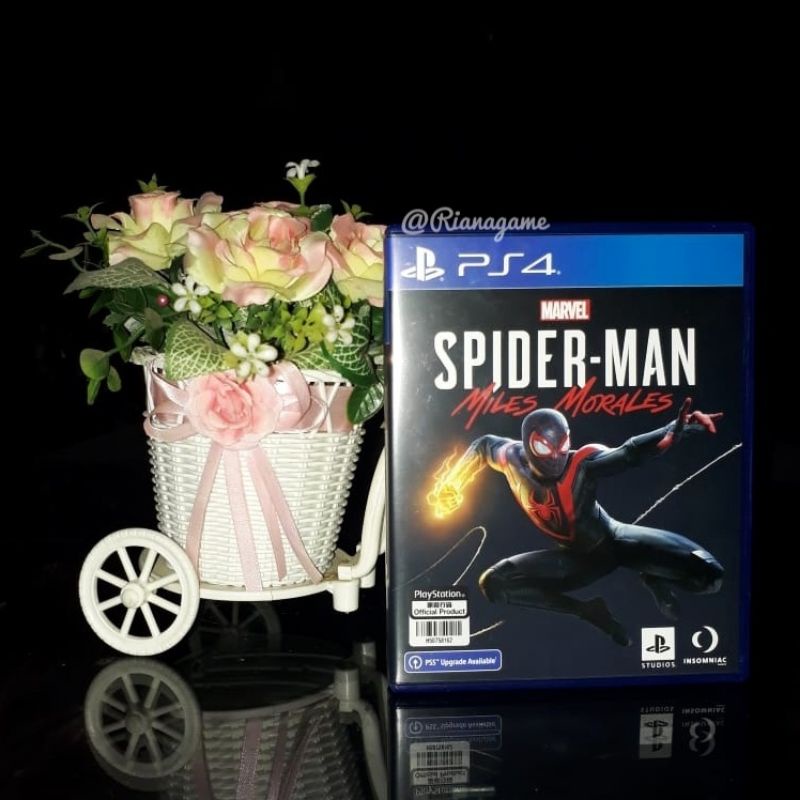 PS4 Spiderman Miles Morales BD Kaset Game CD PS 4 Playstation 4 Bekas Second Spider Man