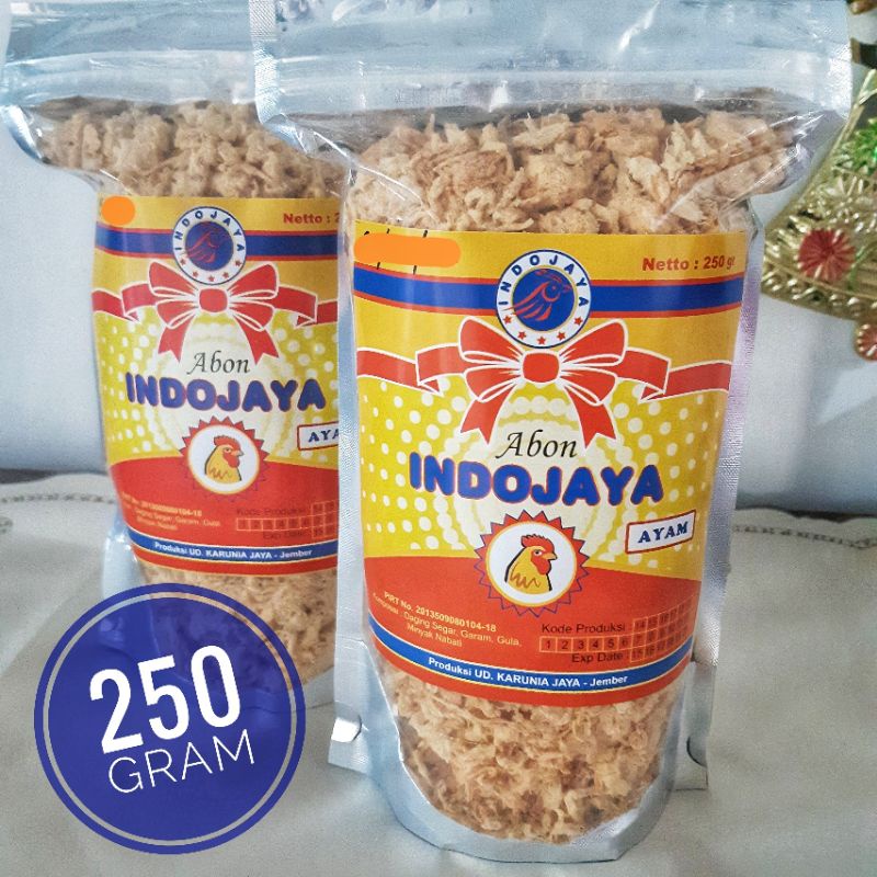 

Abon Ayam INDOJAYA Crispy no MSG netto 250gr