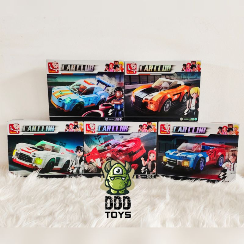 SLUBAN MAINAN LEGO CAR CLUB SERIES 5 WARNA MOBIL