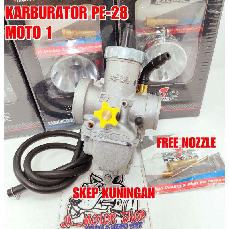 OBRAL KARBU KARBURATOR PE 28 MOTO 1 MOTO1 ORIGINAL NOT UMA CPO NGO SUDCO TK DLL - KARBURATOR PE 28 PE28 MOTO 1 MOTO1 ORIGINAL FREE NOZZLE JET