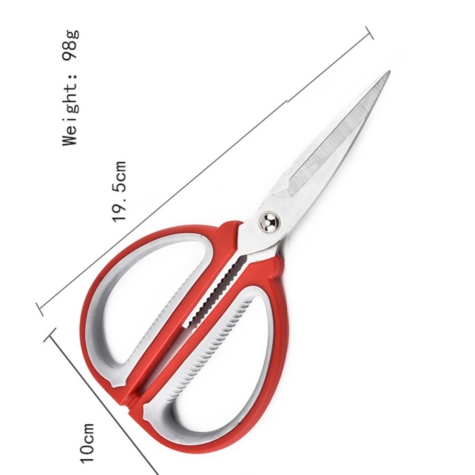 Gunting serbaguna Stainless Steel Tebal 08A (Merah)