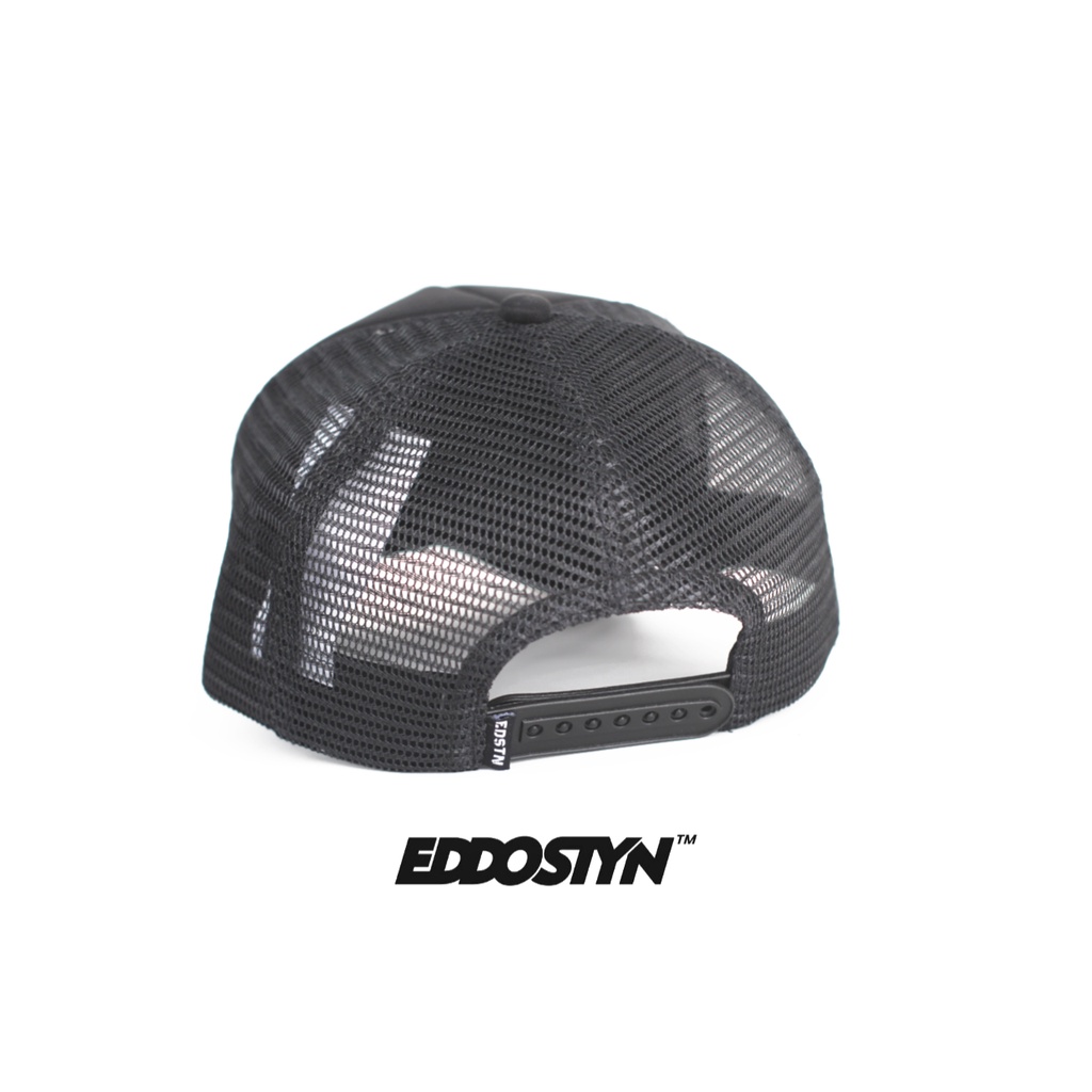 Eddostyn Topi Trucker Jaring Original Distro Pria Dewasa Maron Black