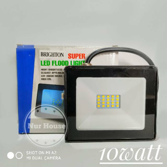 lampu sorot 10 watt led flood light 10 watt brighton lampu tembak lampu baner