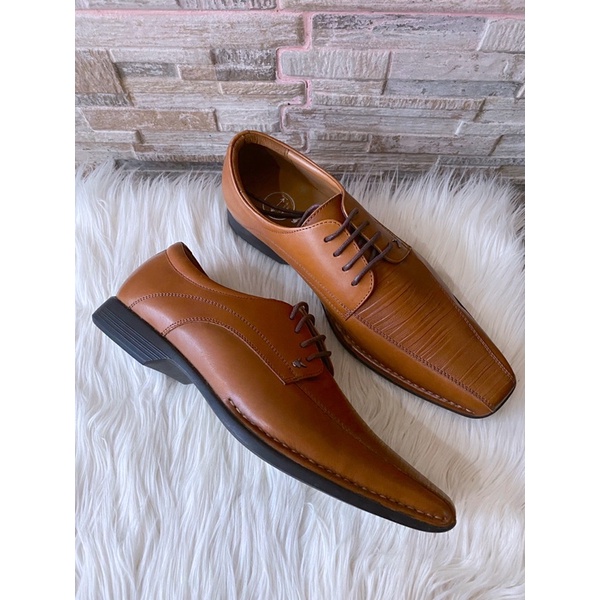 PSPGN.CO | ORIGINAL BRANDED PLAYBOY PH3330BR SEPATU PRIA KULIT OXFORD PANTOFEL TALI FORMAL PESTA 39