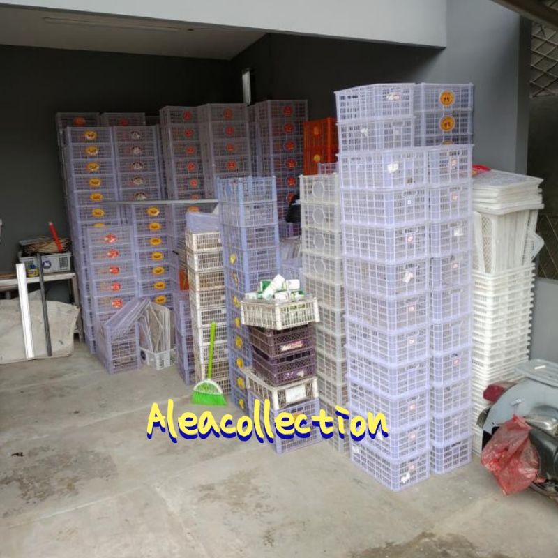 PROMO TERLARIS KERANJANG BOX KOTAK STORAGE BUAH BEKAS SUDAH BERSIH + TUTUP
