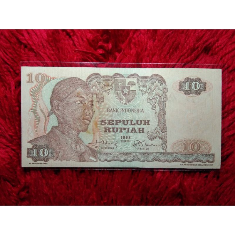 Uang Kuno 10 RUPIAH 1968