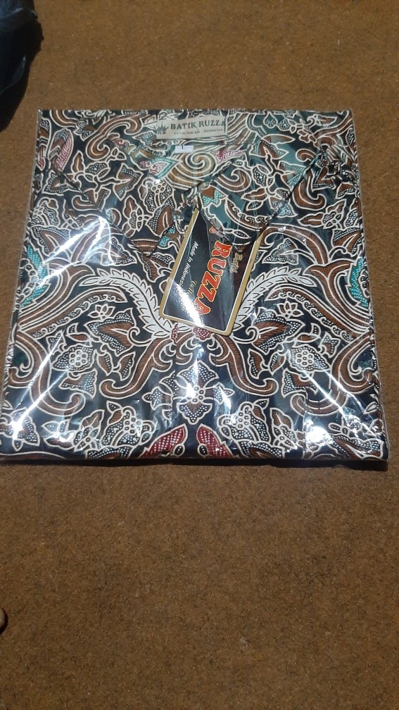 Ruzza Batik Couple Motif Cirebon Peach Seragam Keluarga Couple Size M L Xl