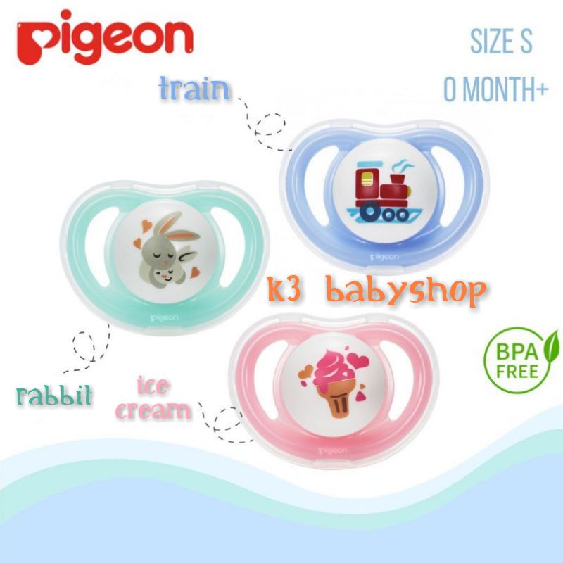 Pacifier Pigeon Minilight size S M L empeng bayi baru lahir kompeng mini light soother dot bayi newborn