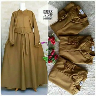 Gamis PEMDA / PDH . bahan toyobo. busui