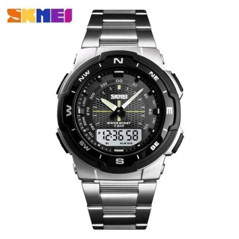 SKMEI 1370 Jam Tangan Pria Analog Digital Anti Air Dualtime