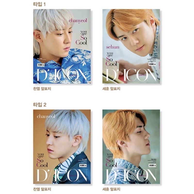 PO EXO SC DICON MAGAZINE SEHUN CHANYEOL
