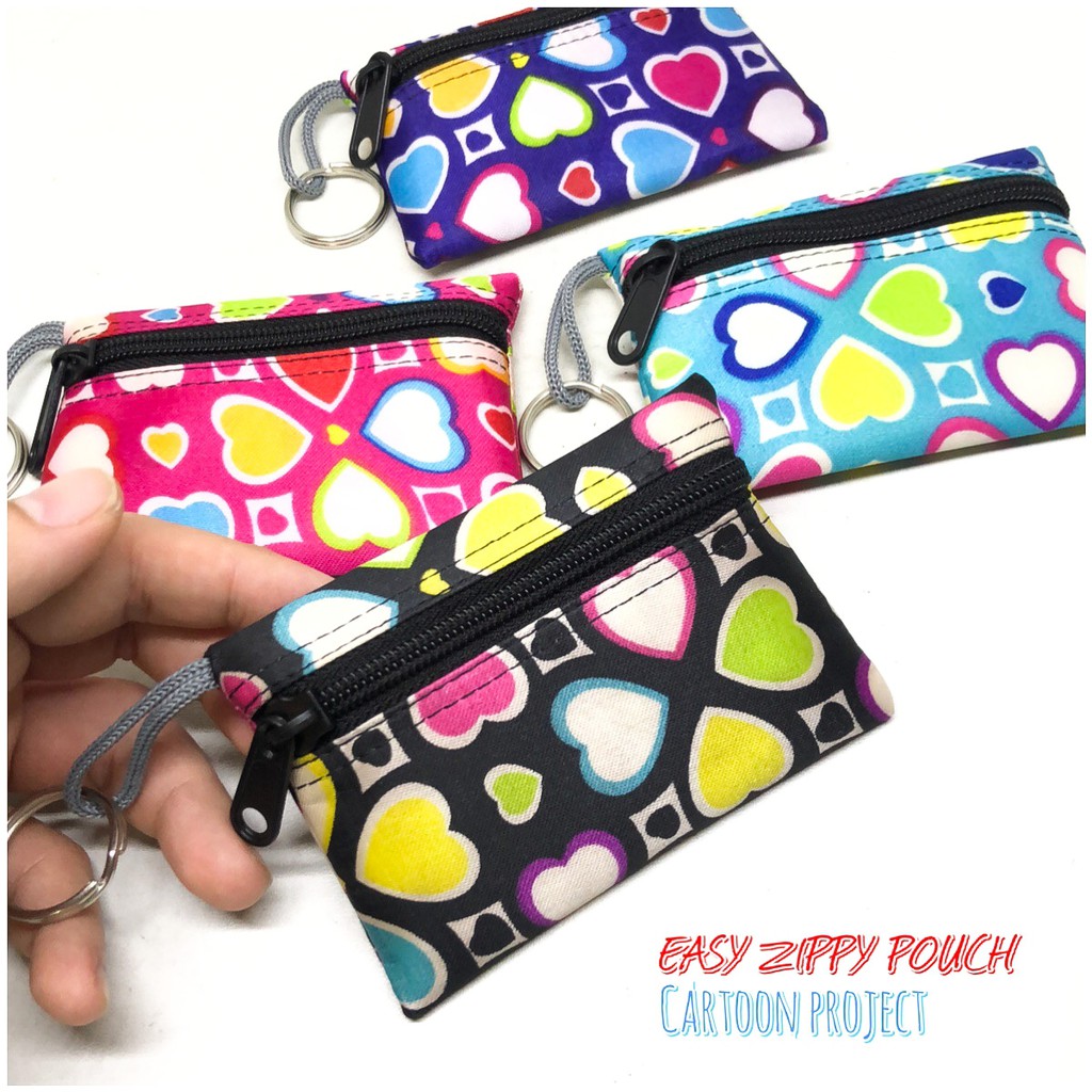 dompet koin easy zippy pouch cartoon dompet stnk dompet gantungan kunci