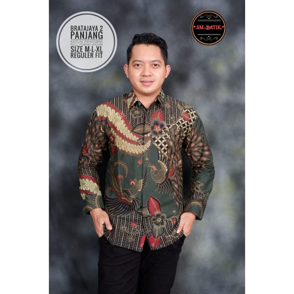 BRATAJAYA 2 SM BATIKSOLOAMANAH BAJU KEMEJA BATIK SOLO PRIA LENGAN PENDEK PANJANG LAPIS FURING ATASAN BATIK PREMIUM MODERN KATUN HALUS CENDRAWASIH UNGU BANGAU LEMON WISAKA MERAH PARANG KAWIBAWAN PERMANA MERAH BANGAU LEMON PANJI LESMONO NAVY GUNARDO BIMO