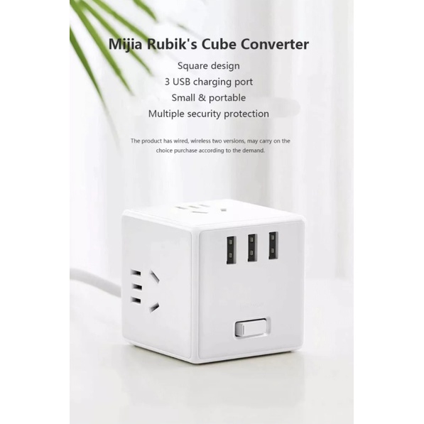 Portable Wireless Version Magic Cube Converter Socket 3 USB Chargers Adaptor 6 Ports Socket Power Strips Trip Socket Plug Travel Tools