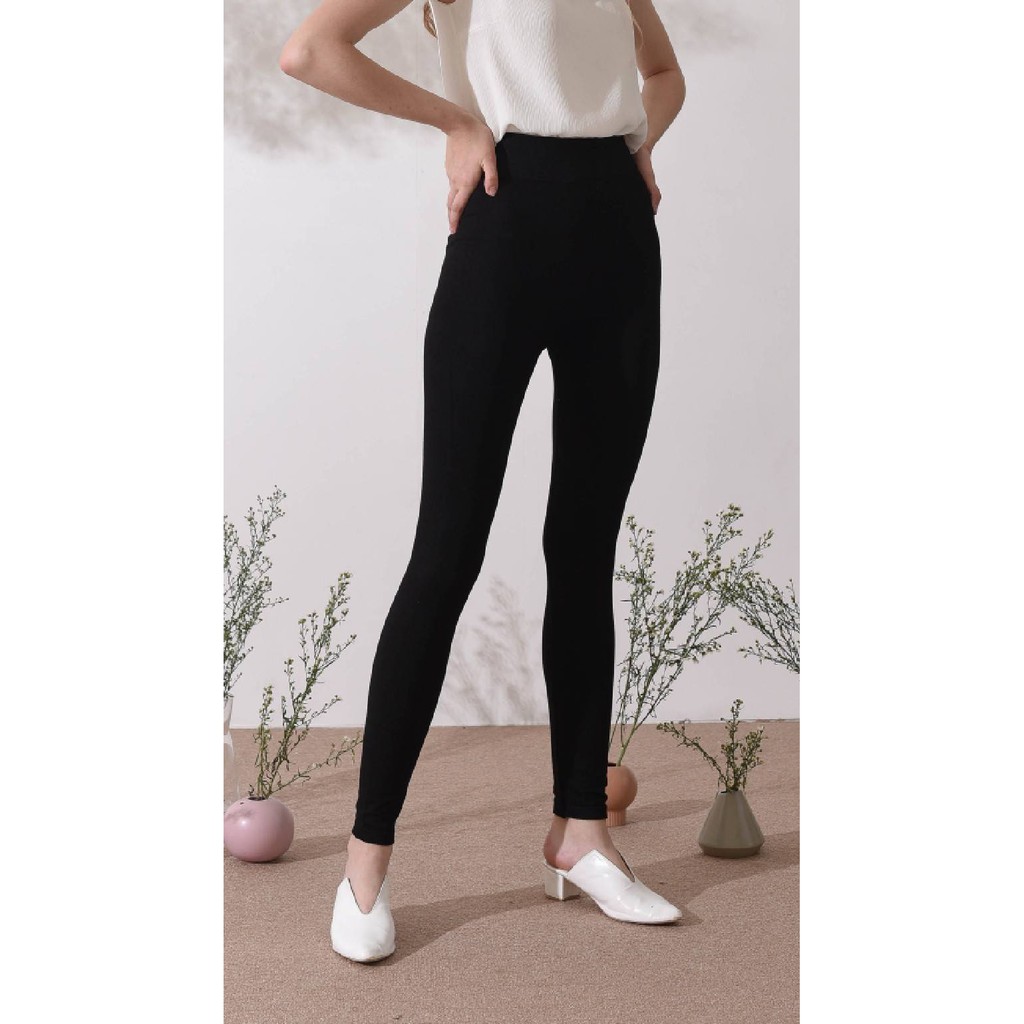 HER VOGUE Hera Legging | celana legging stretch hitam karet