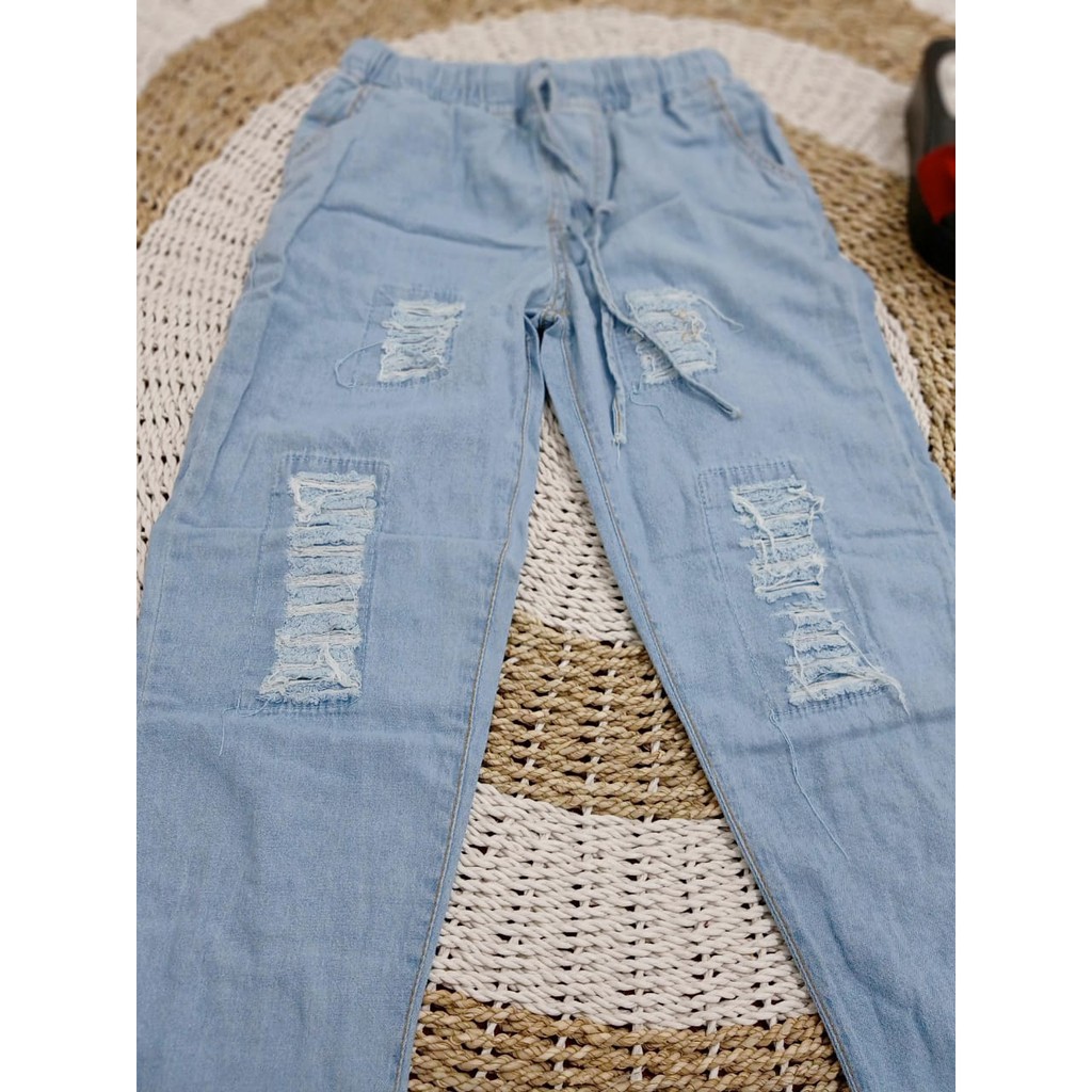 RIPPED JEANS (JEANS WASH ORIGINAL) / JEANS SOBEK / CELANA SOBEK