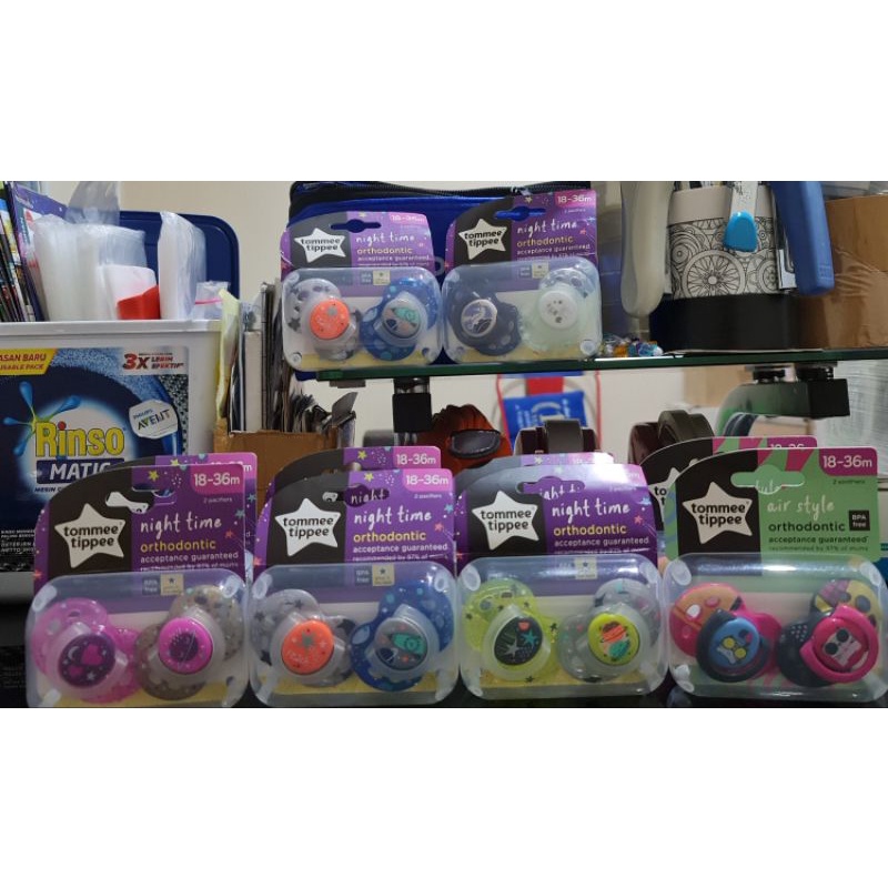 tommee tippee soother pacifier empeng 18-36m