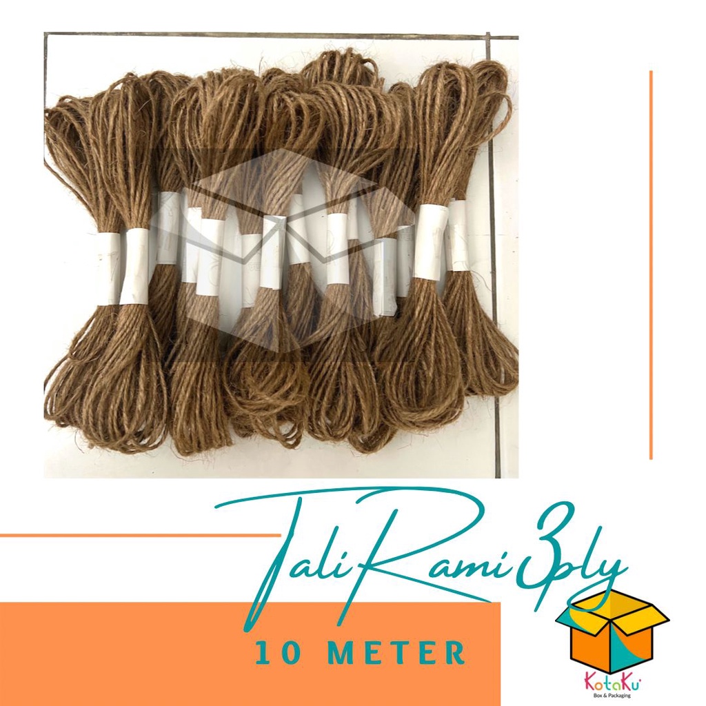 

Tali rami 3ply coklat/ Tali Packaging