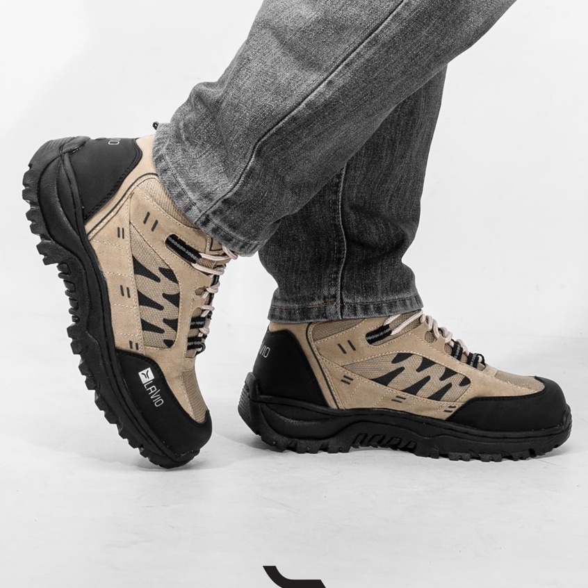 Sepatu Safety Boots safety Shoes Ujung Besi Lavio Axel Premium Original