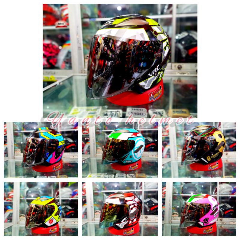 [COD] HELM VRC MOTIF ORIGINAL VISOR IRIDIUM HELM HALF FACE VRC