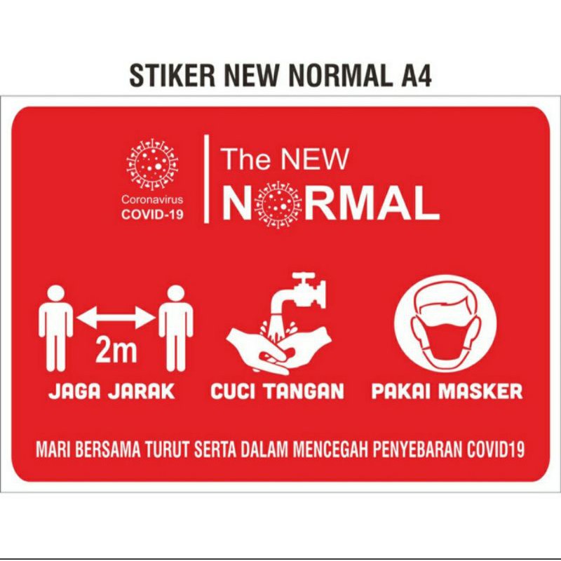 

STIKER NEW NORMAL A4