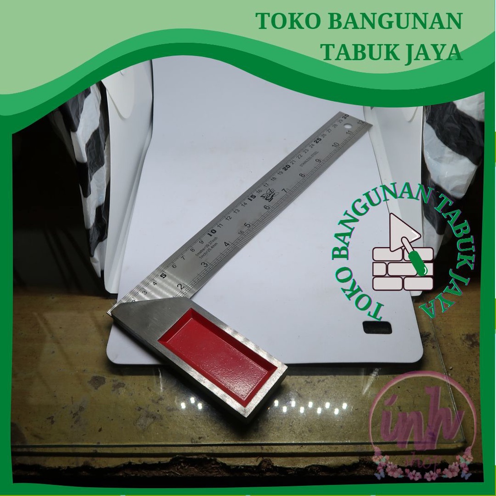 

PENGGARIS 30CM SIKU TUKANG STAINLESS STEEL