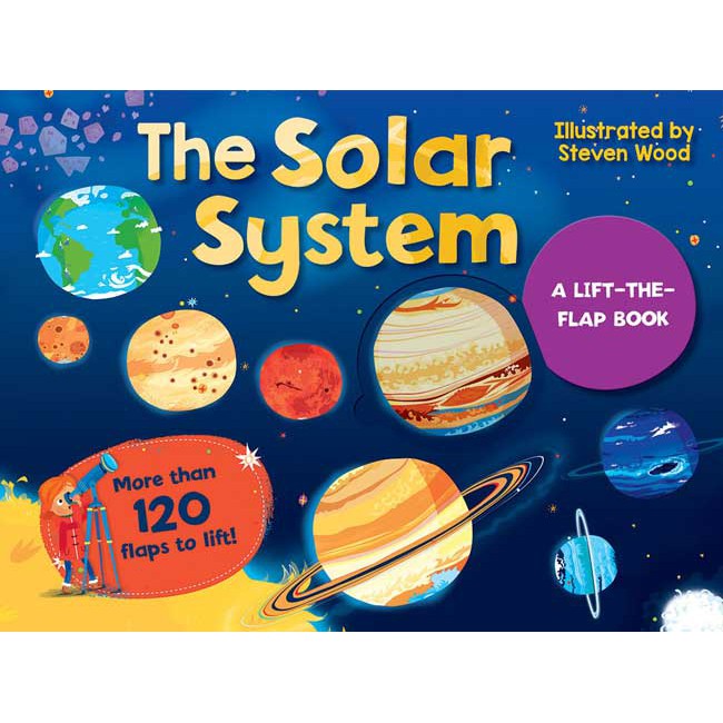 BUKU ENSIKLOPEDI : The Solar System A Lift-the-Flap Board Book with more than 100 flaps to lift