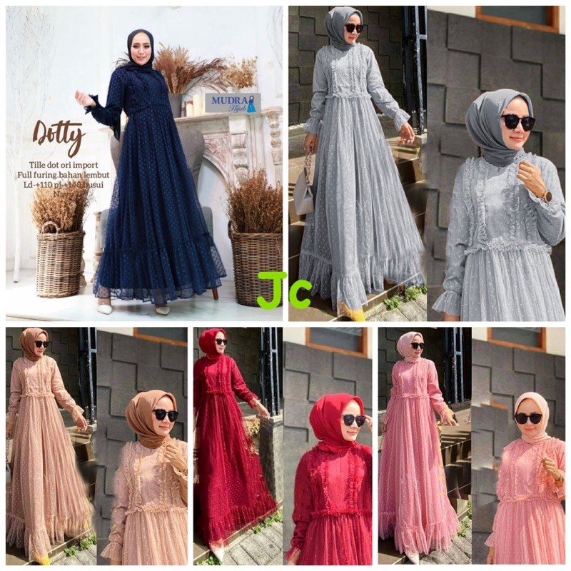 JC/ZR- Maxi dotty hainun / Maxi Premium / Gamis Kondangan