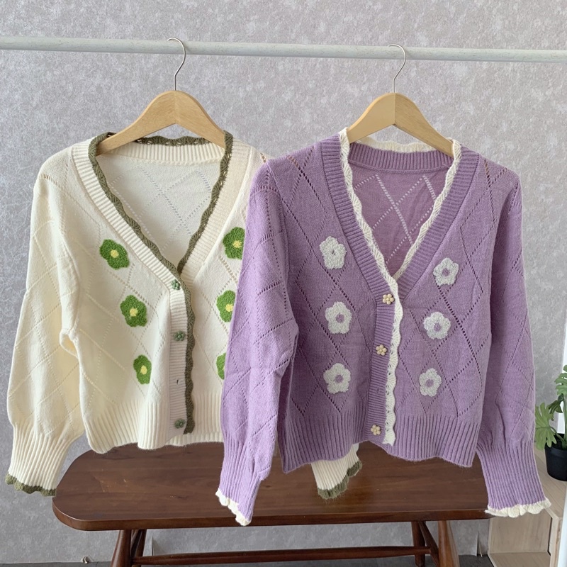 Quilla Cherry Cardigan Sweater Korean Style Outer Import Korea-8
