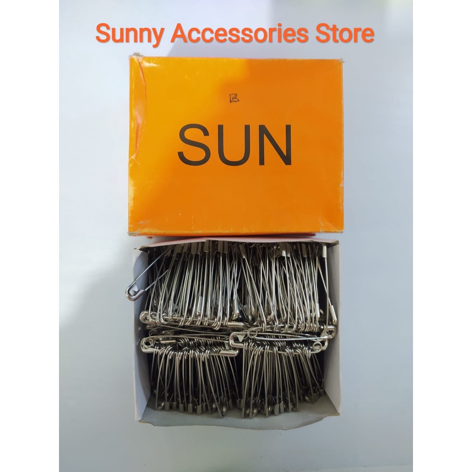 

Peniti Sun Silver Jumbo 5,6 Cm *Premium Product* (1 Box,36 Renceng=12 pcs/Renceng)