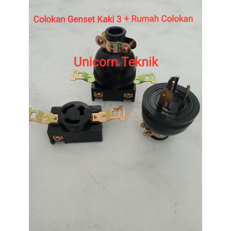 RUMAH COLOKAN GENSET KAKI 3 + COLOKAN GENSET KAKI 3