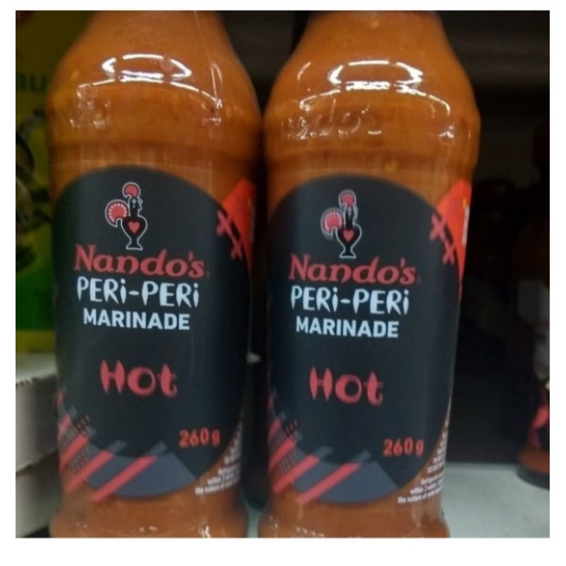 

Nandos peri peri sauce marinade hot 260g saus rendam