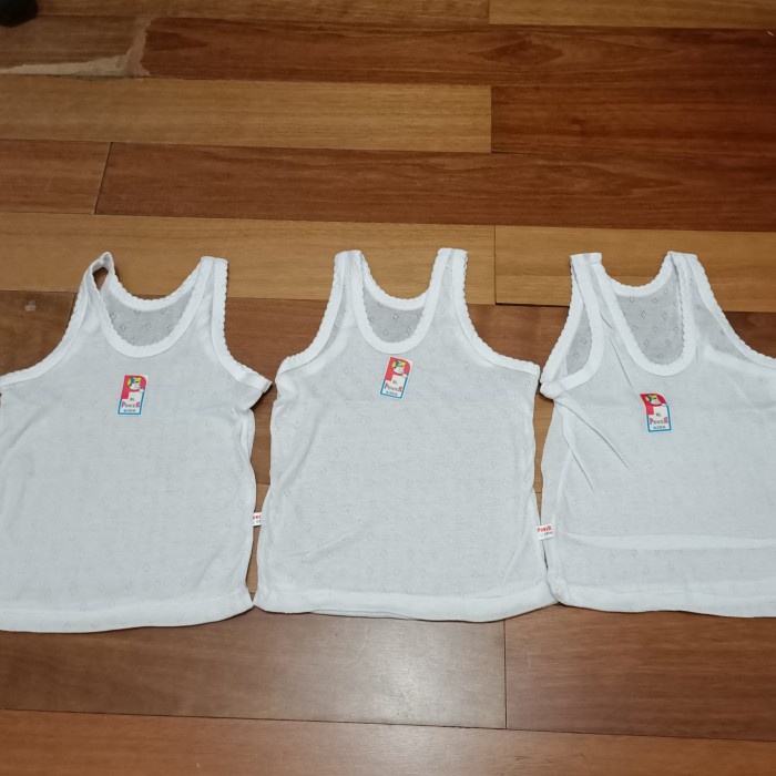 12Pc Singlet Anak Polos Finka Warna S-XXL Lusinan