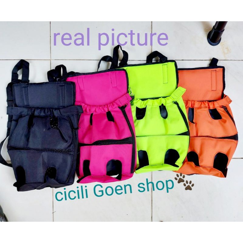 Tas import travel gendongan ransel anjing kucing hewan peliharaan simple cantik murah