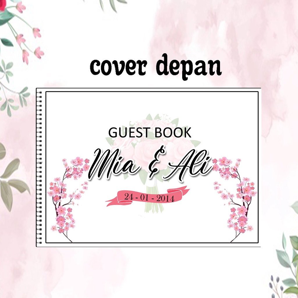 

FREE FOTO TANPA MINIMAL ORDER TANPA PREORDER Buku Tamu Pernikahan CUSTOM / wedding Guest Book / wedding book MURAH DESIGN 010