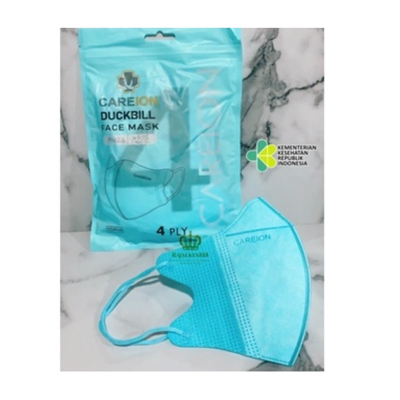 MASKER DUCKBILL GARISCAREION 4PLY WARNA PREMIUM 1PACK ISI 10PC MASKER DUCKBILL DEWASA